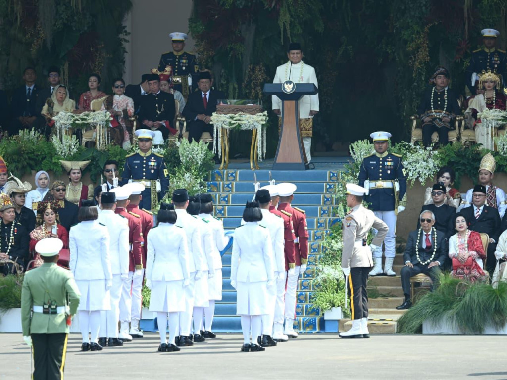 Perdana Presiden Prabowo Pimpin Upacara Proklamasi Kemerdekaan HUT ke-80 RI