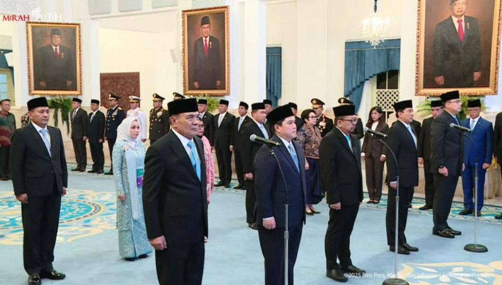 Reshuffle Jilid 2 Presiden Prabowo, Djamari Jabat Menko Polkam-Erick Thohir Sebagai Menpora