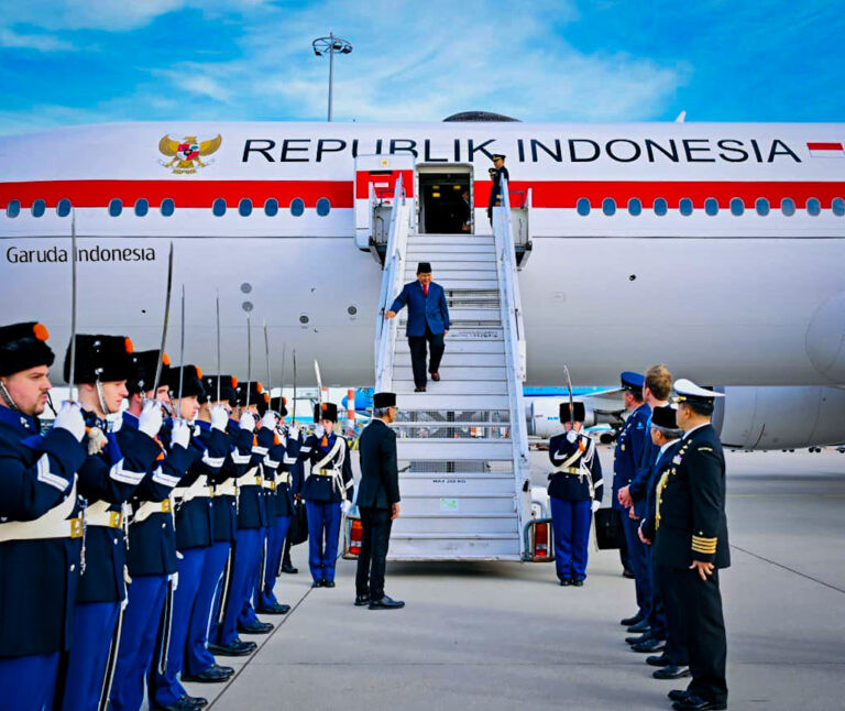 Tiba di Amsterdam, Prabowo Subianto Perkuat Diplomasi Indonesia-Belanda