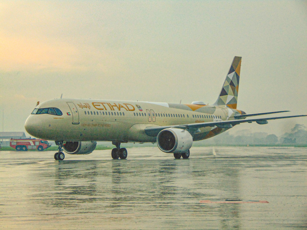 JAS Airport Services Mitra Ground Handling Penerbangan Perdana Etihad Airways Abu Dhabi – Bandara Kualanamu