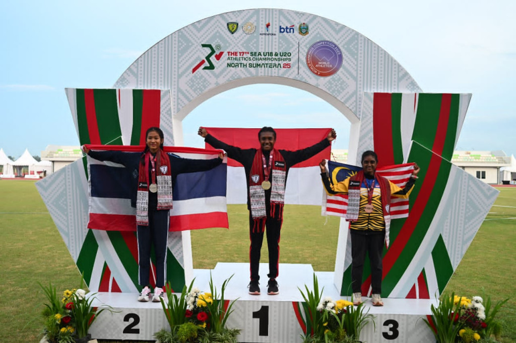 Posisi Kedua Sementara, Indonesia Bersaing di Kejuaraan Atletik U18 - U20 Asia Tenggara