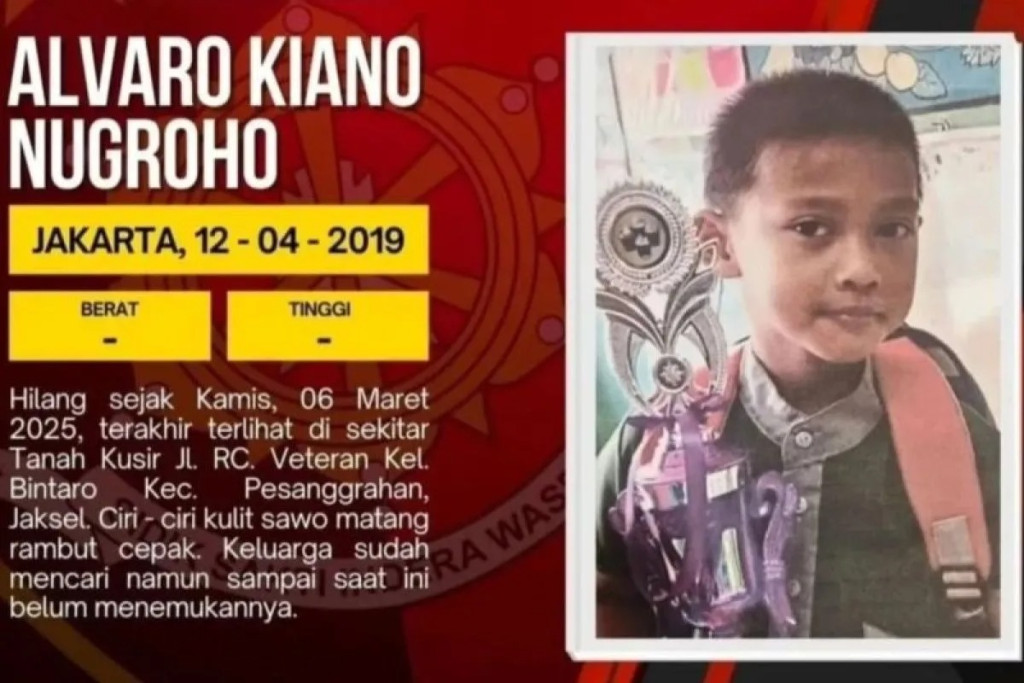 Hilang Sejak Maret 2025, Polisi Bentuk Tim Gabungan Cari Alvaro - Keluarga Kerap Ditipu
