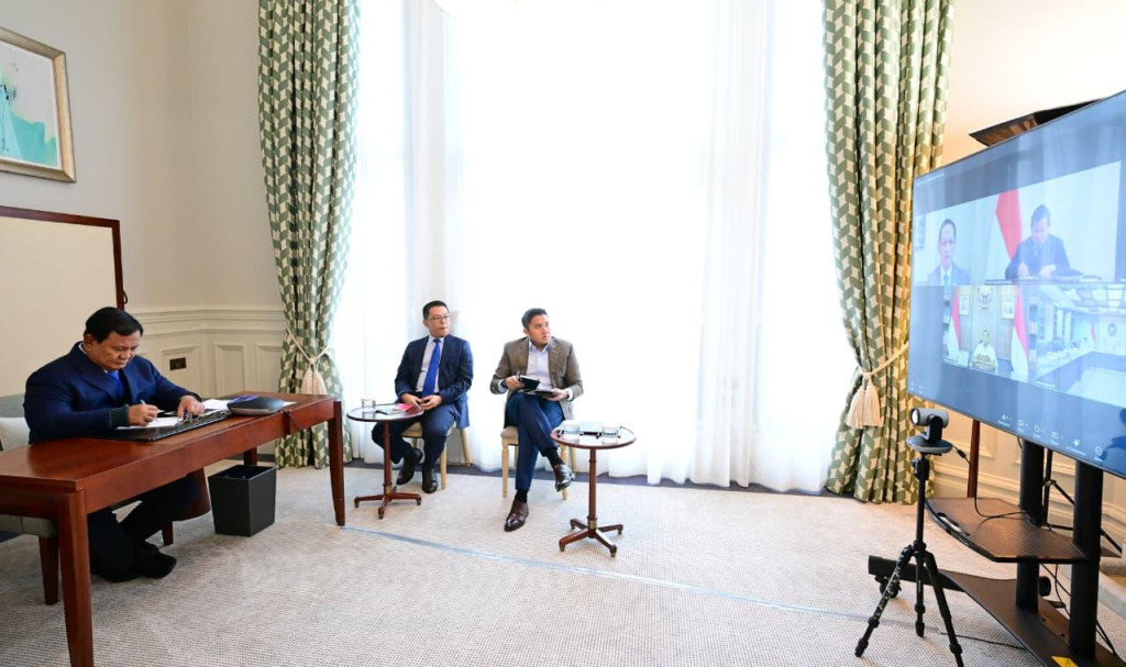 Dari London, Presiden Prabowo Pimpin Rapat Terbatas Penertiban Kawasan Hutan
