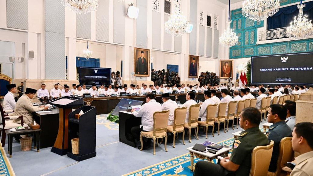 Sidang Kabinet Paripurna, Prabowo Tekankan Mudik Aman dan Pangan Stabil Jelang Lebaran