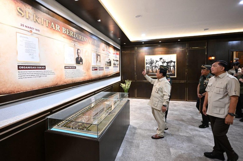 Resmikan Museum dan Perpustakaan Seskoad, Prabowo: Sejarah Perang Ada Leadership