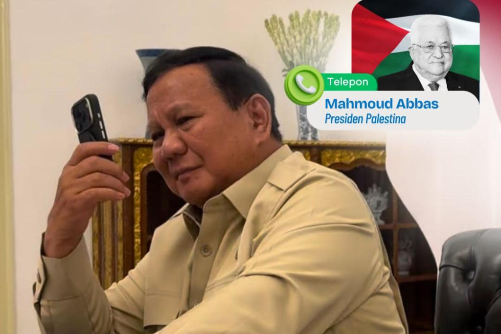 Teleponan dengan Mahmoud Abbas, Prabowo Tegaskan Dukungan Indonesia untuk Perjuangan Palestina