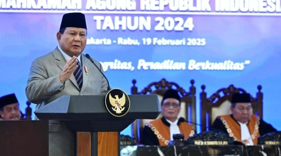 Prabowo Ingatkan Para Hakim Tegakkan Hukum Secara Adil dan Tanpa Pandang Bulu