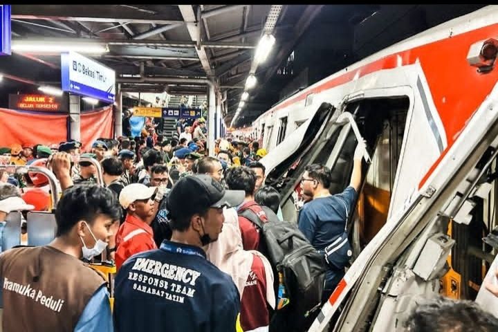 Update Tabrakan Kereta di Stasiun Bekasi Timur: 15 Meninggal Dunia, Semua Wanita Dewasa